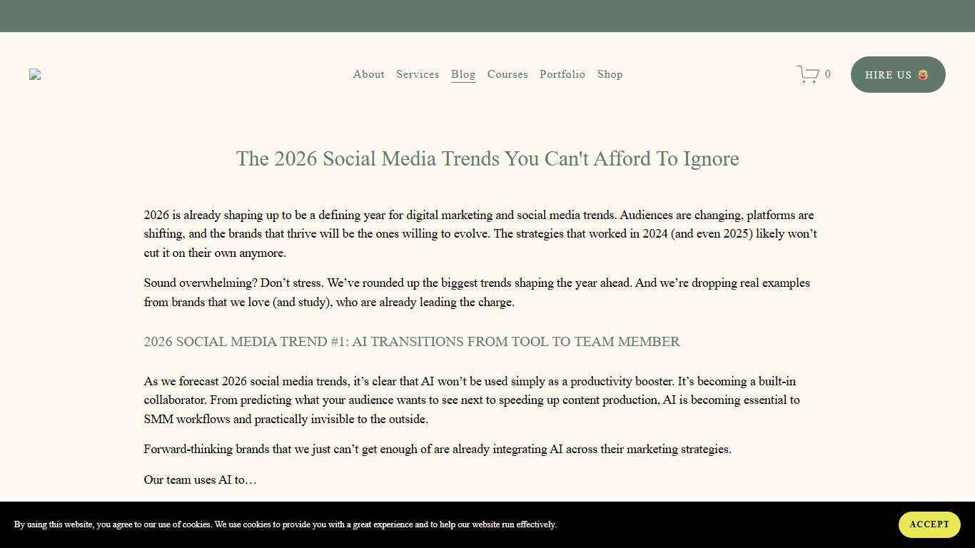 The 2026 Social Media Trends You Can't Afford To Ignore — Homemade Social